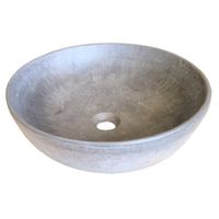 Concrete Round Cement Handmade Basin Countertop Butler Sink 42 x 14cm
